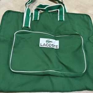 Lacoste Green Garment Bag New!